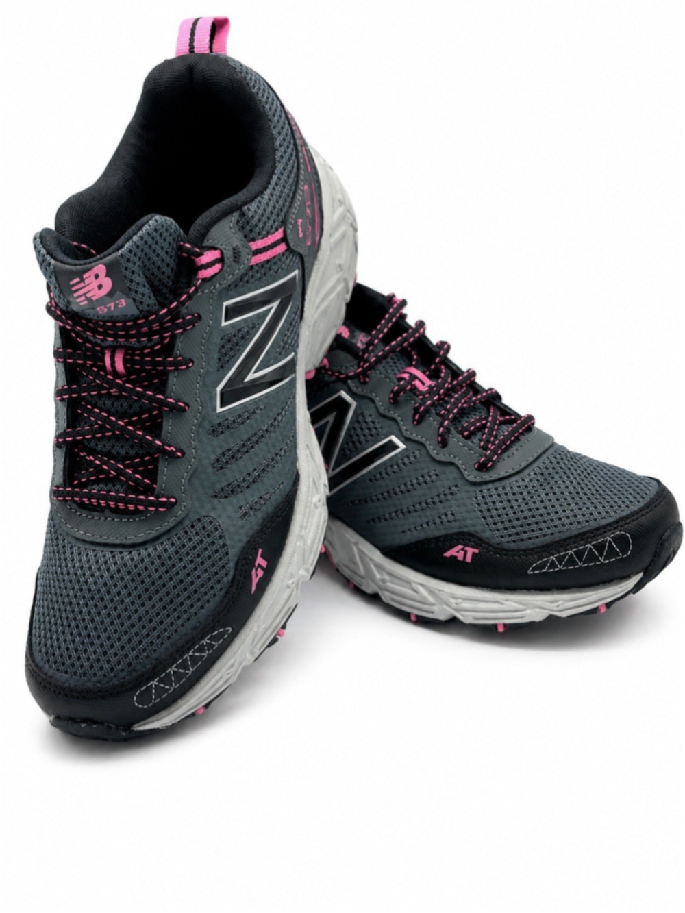 New Balance 573 All Terrain Trail Running Shoes Womens 11D Grey Sneaker Outdoors